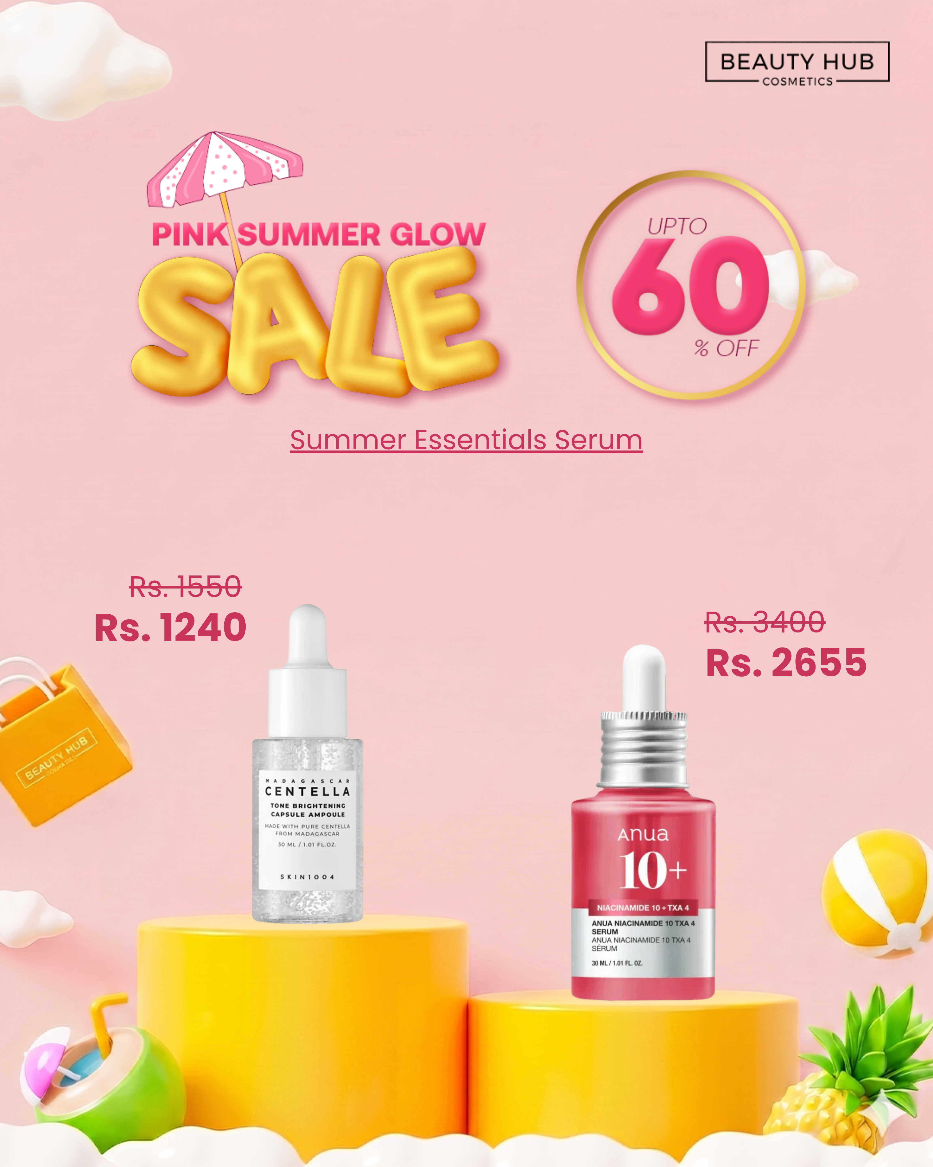 Pink glow summer sale